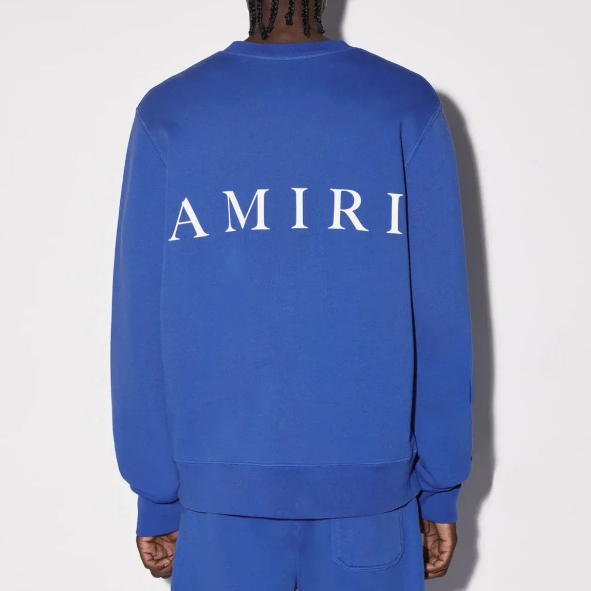 Amiri Blue Logo Crewneck