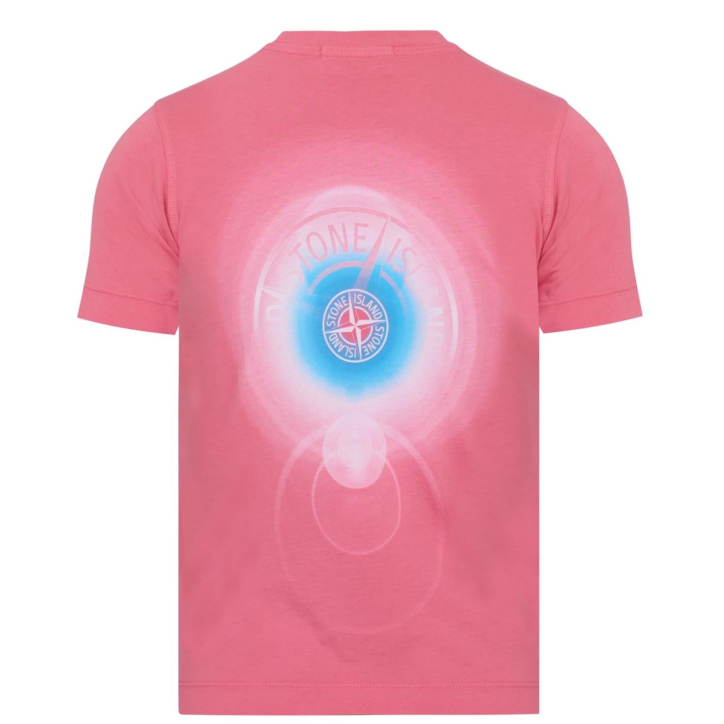 Stone Island Junior Pink Logo T-Shirt