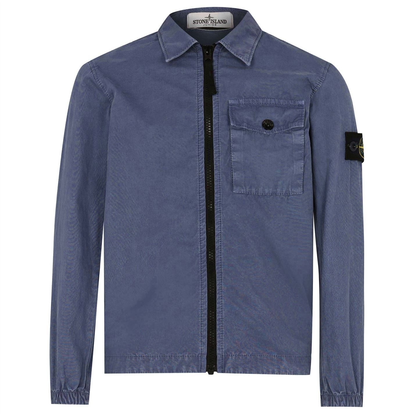 Stone Island Junior Blue Overshirt