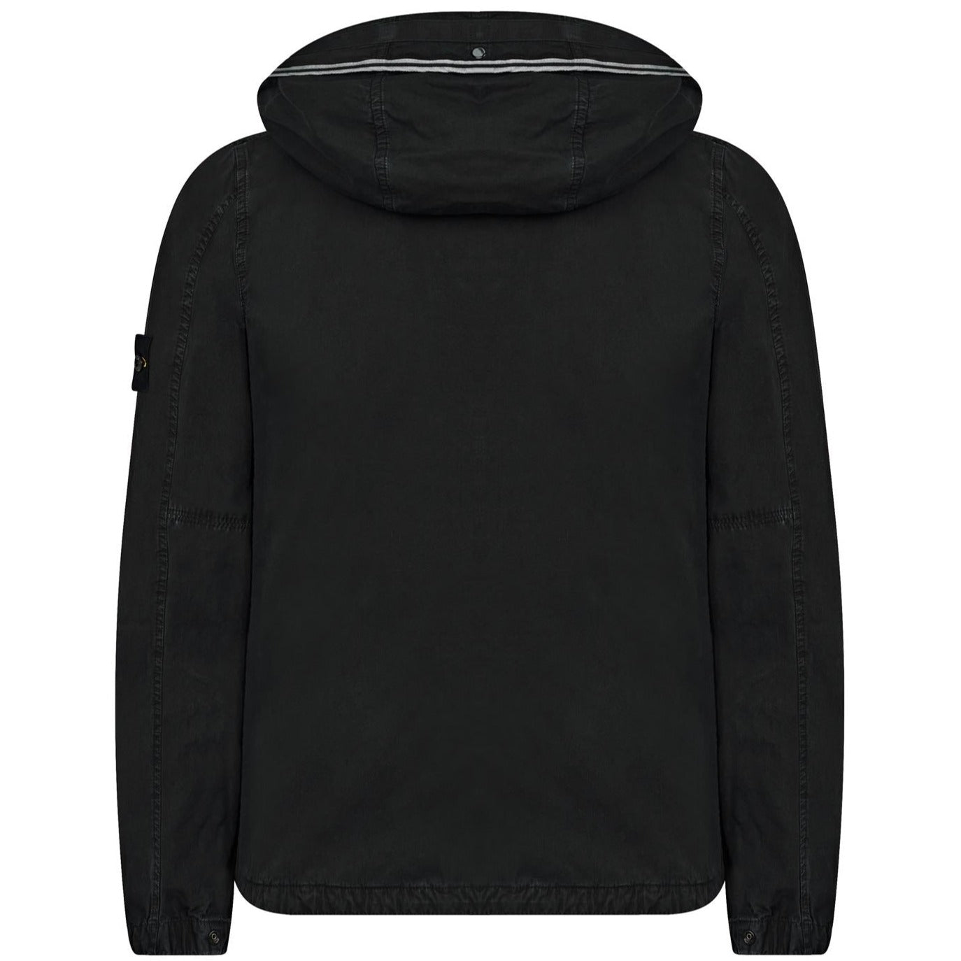 Stone Island Black Brushed Hooded Overshirt