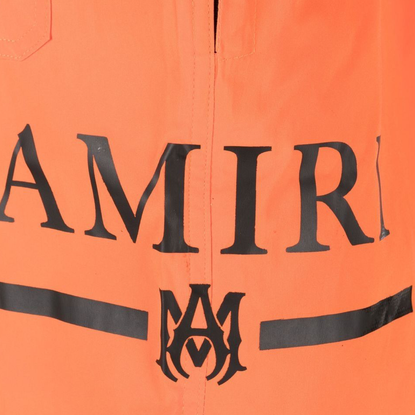 Amiri Orange Logo Swimshorts