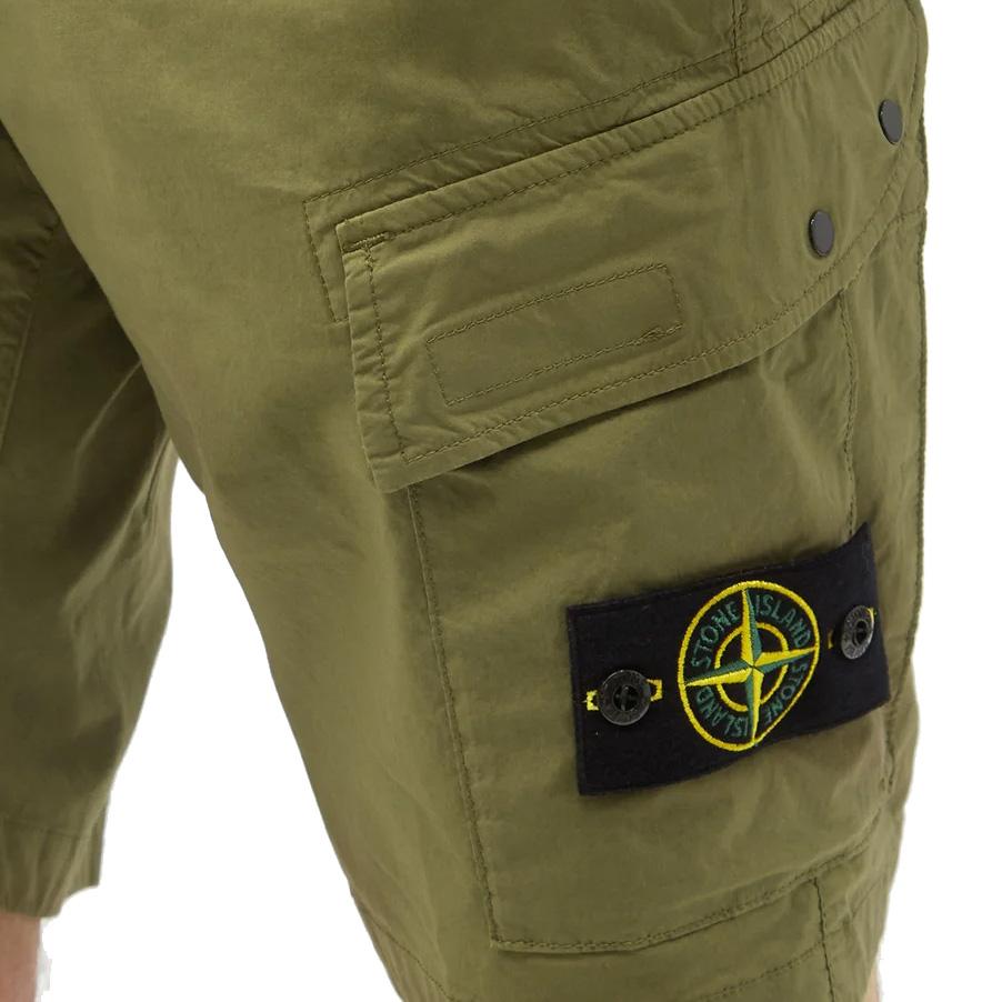Stone Island Khaki Tela Cargo Shorts