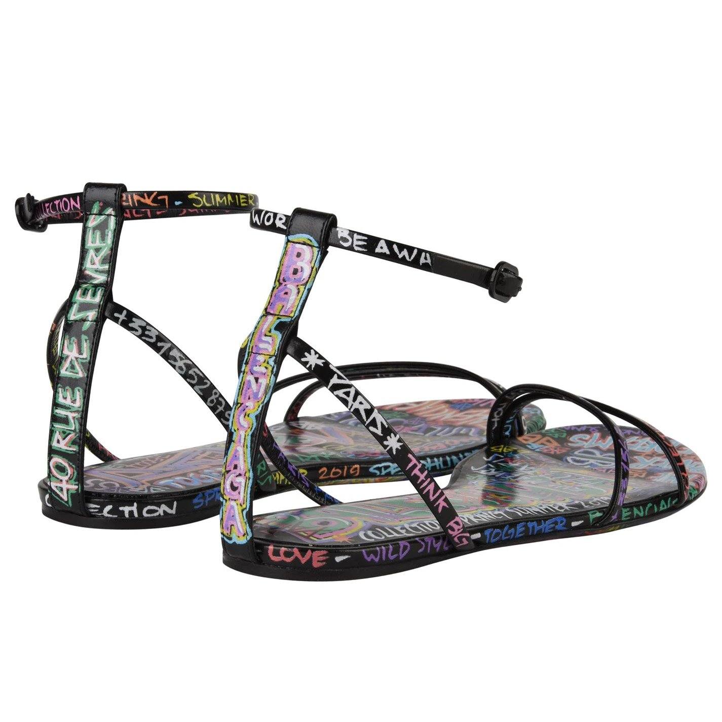 Womens Balenciaga Graffiti Sandals
