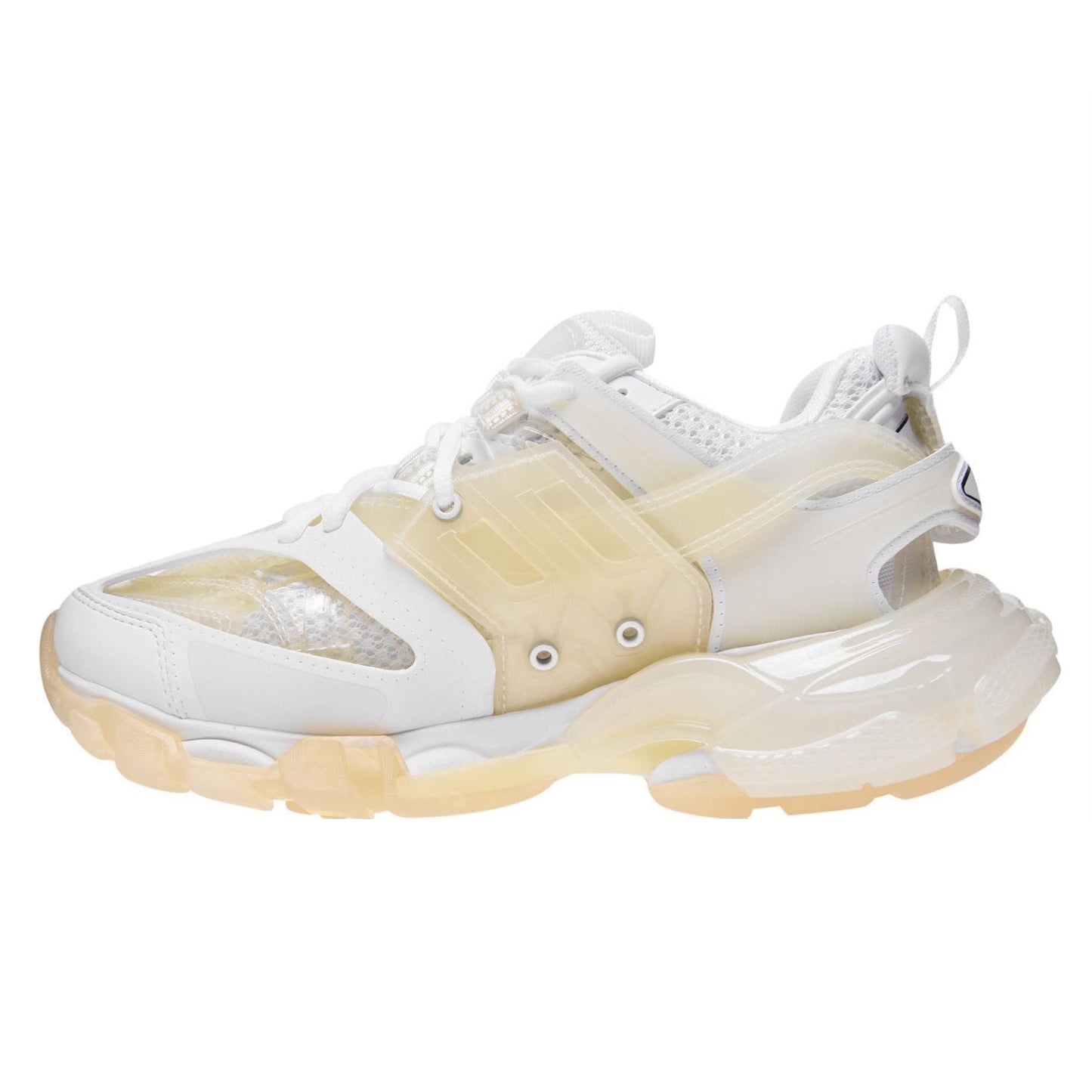 Womens Balenciaga White Clear Track Trainers