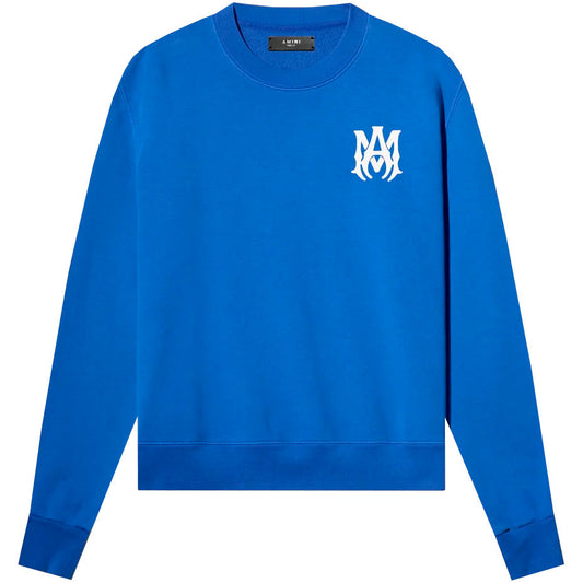 Amiri Blue Logo Crewneck