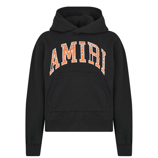 Amiri Black Bandana Logo Hoodie