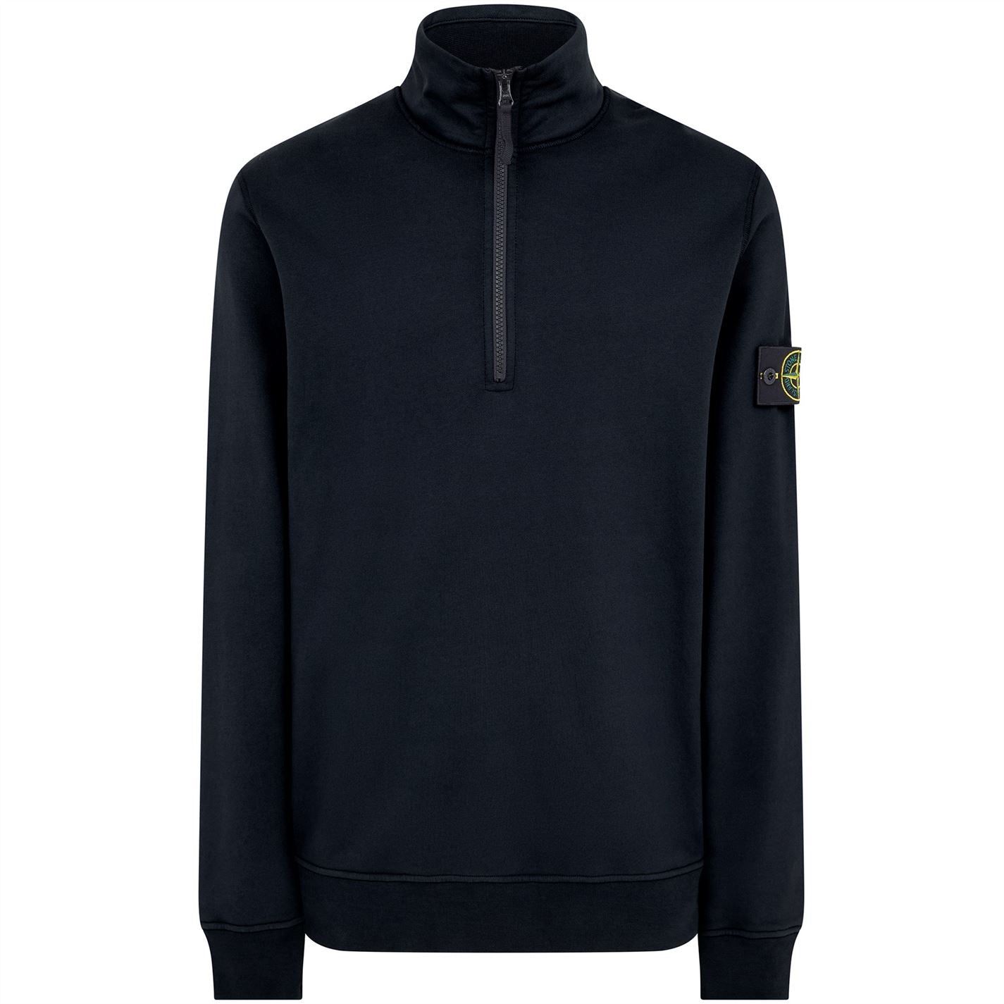Stone Island Navy 1/4 Zip Sweatshirt