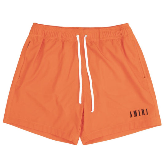 Amiri Orange Logo Swimshorts