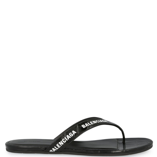 Womens Balenciaga Croc Effect Sandals