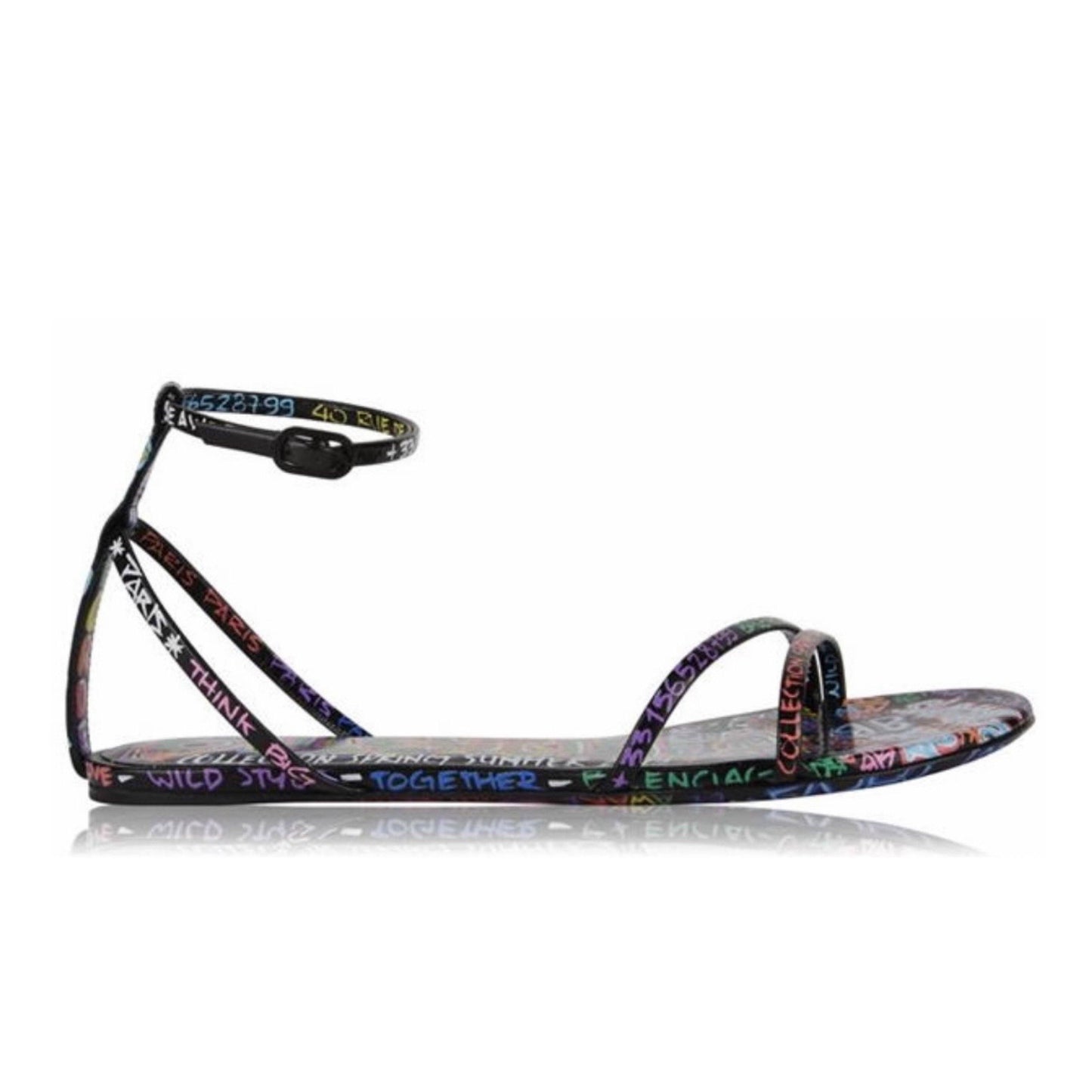 Womens Balenciaga Graffiti Sandals