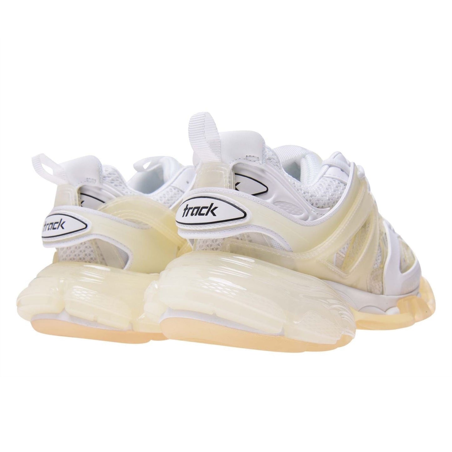 Womens Balenciaga White Clear Track Trainers